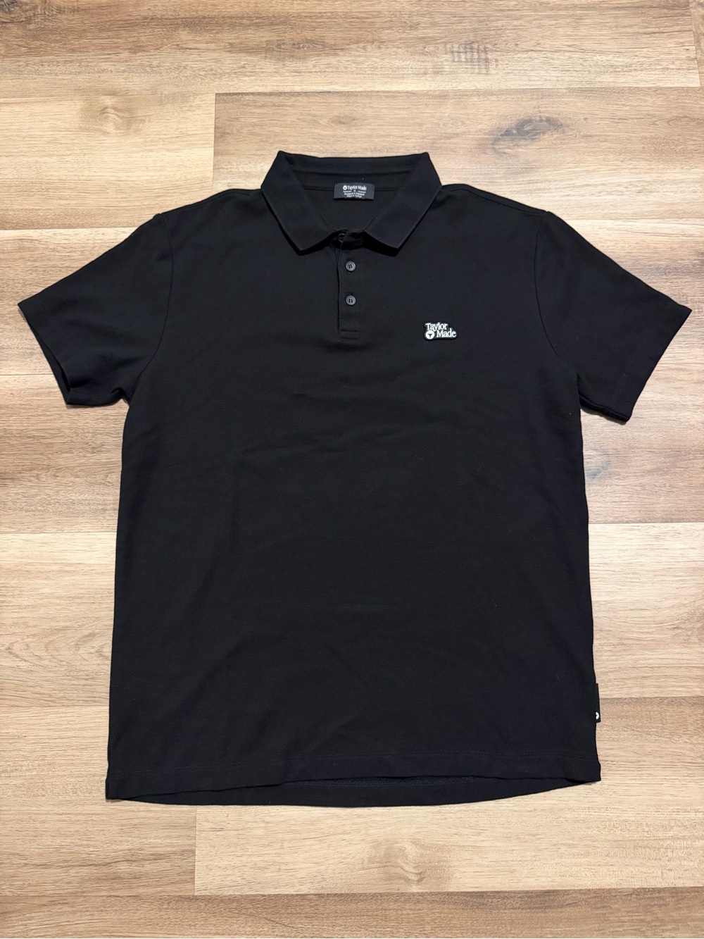 Taylormade Pique 85 Polo Black Men’s Medium Golf Shirt